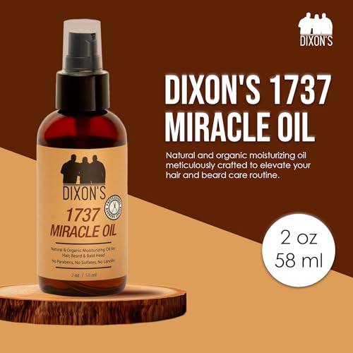 Dixon's 1737 Miracle Oil - Organic Beard, Hair & Scalp Oil (2 fl oz)