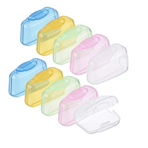 Shappy 10-Pack Portable Toothbrush Covers for Travel & Camping