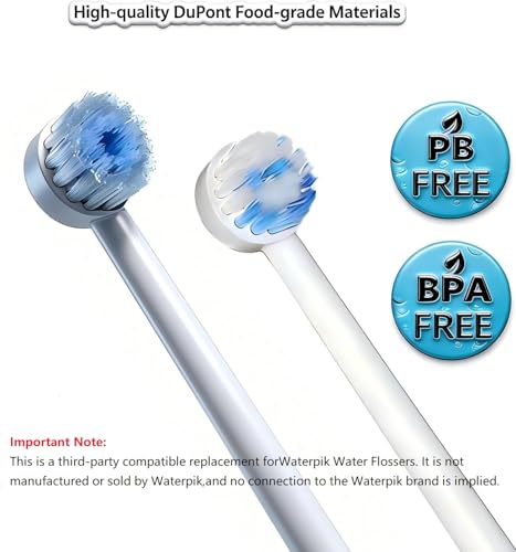 JDHAVMOS 5-Pack Replacement Toothbrush Heads for Waterpik Water Flossers - Assorted Brushheads for WP Series