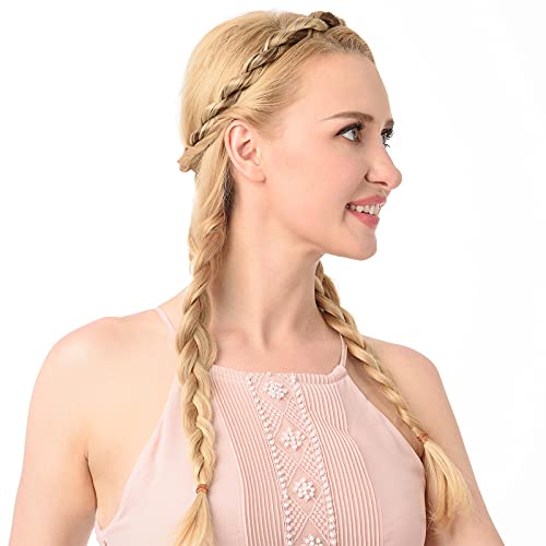 Auburn Synthetic Hair Braided Headband Hairpiece for Women & Girls