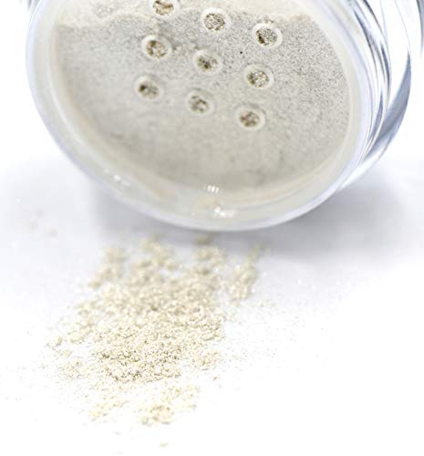 Pure Ziva White Sparkle Vanilla Shimmer Loose Eyeshadow – Vegan, Cruelty-Free