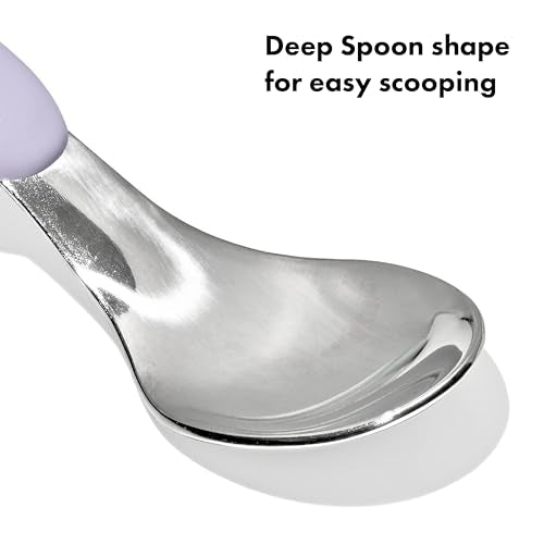OXO Tot On-The-Go Fork and Spoon Set - Lilac | Travel Utensils