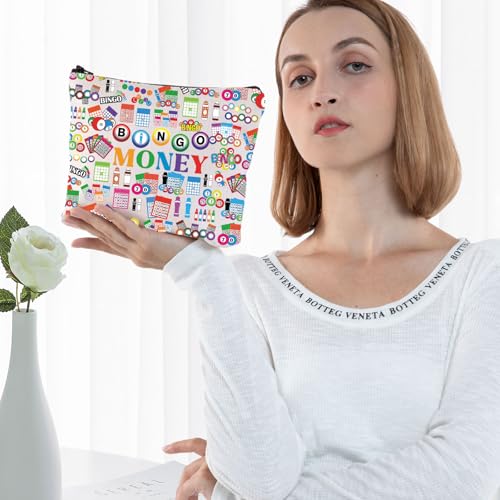 G2TUP Funny Bingo Game Lover Gift Money Zipper Toiletry Bag - Bingo Money New
