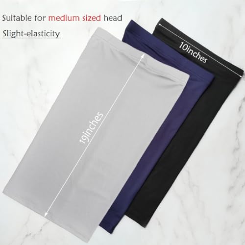 Esffaci 2-Pack Dreadlocks Tube Socks for Long Dreads & Braids - Black & Grey