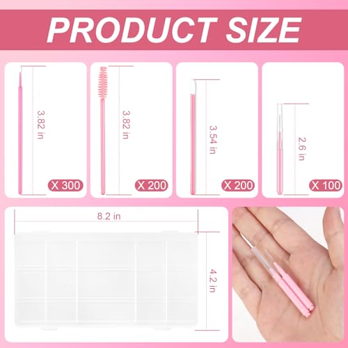 230-Piece Pink Eyebrow Lamination Supplies Set with Storage Box