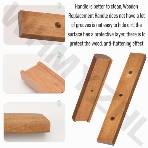 Wooden Replacement Handle for Weber Charcoal Grill - 2 Pack
