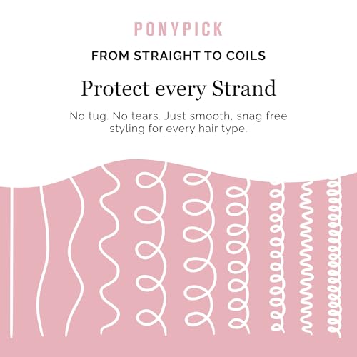 Multicolor Pony Pick Sweetheart Hair Elastics 1000 Pack Kids & Adults