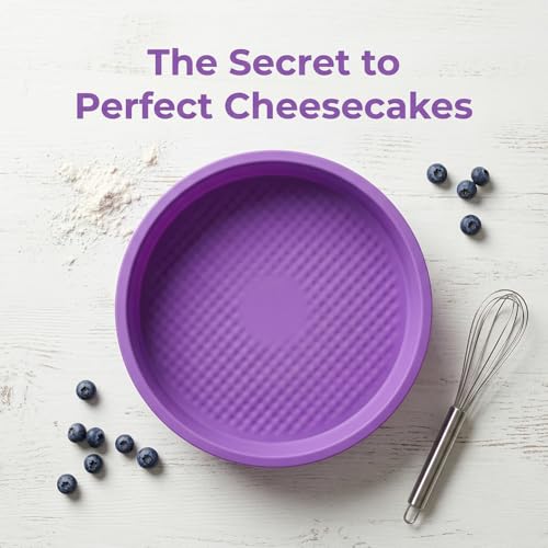 10-Inch Round Silicone Cake Pan - Non-Stick & BPA Free