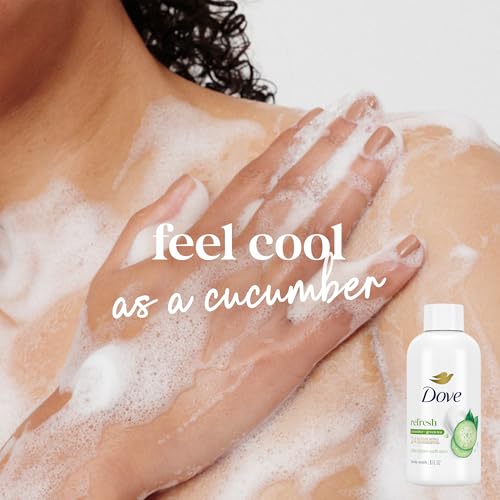 Dove Travel Size Body Wash Bundle, Deep Moisture & Refreshing 6-Pack