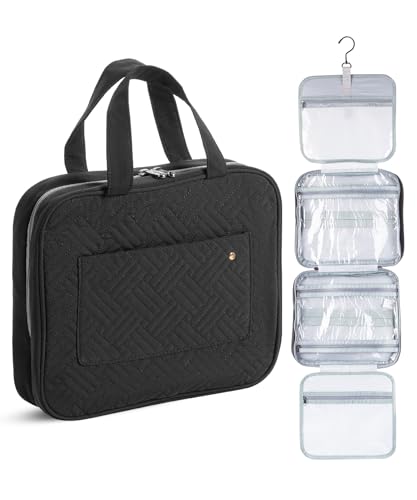Travel Toiletry Bag with Hanging Hook - Water-Resistant Men's & Women's Organizer