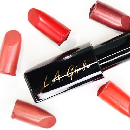 L.A. Girl Lip Attraction Lipstick On Fire 0.11oz - Full Coverage, Hydrating Lip Color
