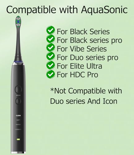 Wardimark Replacement Toothbrush Heads for AquaSonic - 12 Count
