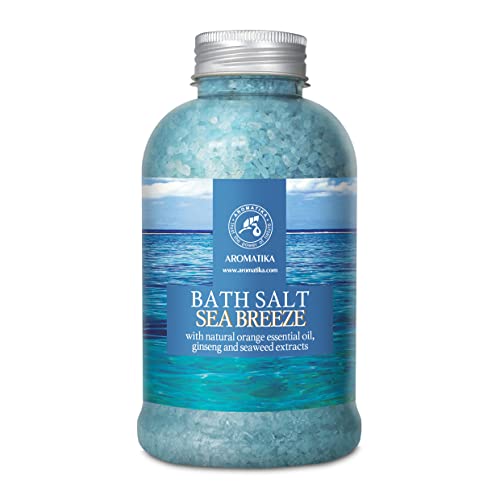 Aromatika Sea Breeze Bath Salt 21.16 oz with Essential Oils & Ginseng