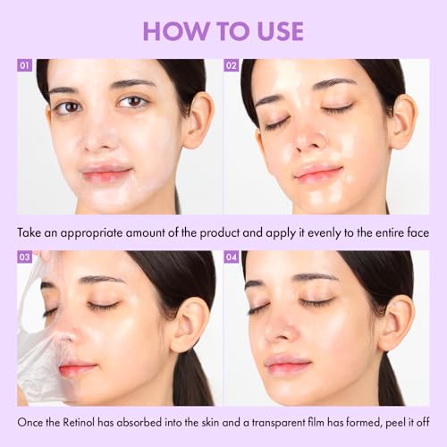 TOSOWOONG Retinol & Bakuchiol Peel-Off Mask for Anti-Aging & Wrinkles