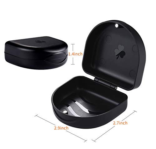 Orthodontic Retainer Case Set of 2 - Portable & Easy to Clean