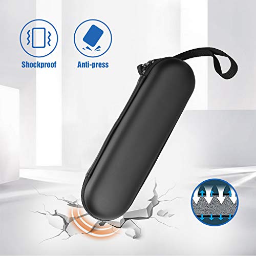 ProCase Black Travel Toothbrush Case for Oral-B & Sonicare - 8.6 x 2.7 x 2.5 inches, Universal Fit