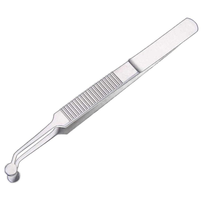 ZGORENDZ Premium Stainless Steel Arita Tauber Meibomian Gland Expressor Forceps Eyelid Massage Tweezers-Round Tip..