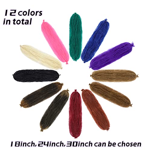 12 Inch Springy Afro Twist Hair - 8 Packs T27# Marley Twist Extensions