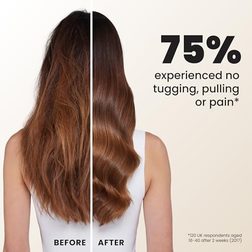 Tangle Teezer Large Ultimate Detangler Brush - Vanilla, 20% Larger Paddle for Straight to Wavy Hair