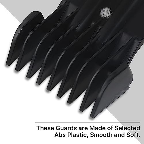 CR8GR8 8 Pack Hair Clipper Guards for Wahl & Andis - Adjustable Combs