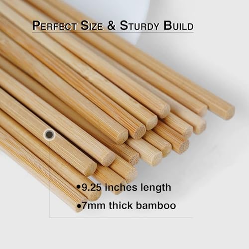 Reusable Bamboo Chopsticks - 50 Pairs, Eco-Friendly & Individually Wrapped