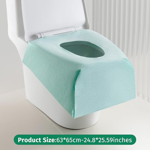 Disposable Toilet Seat Covers - 40 Pack Waterproof Travel & Training