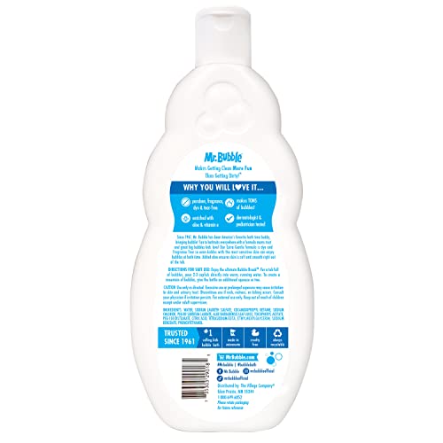 Mr. Bubble Extra Gentle Bubble Bath - Hypoallergenic & Tear Free 16 fl oz (Pack of 2)