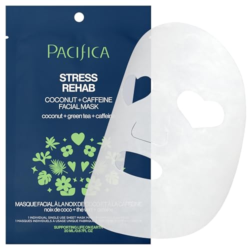 Pacifica Skin Rehab Coconut & Caffeine Sheet Mask for Redness