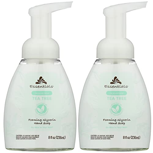 Essentials Glycerin Foaming Hand Soap with Tea Tree - 8 fl oz, Pack of 2