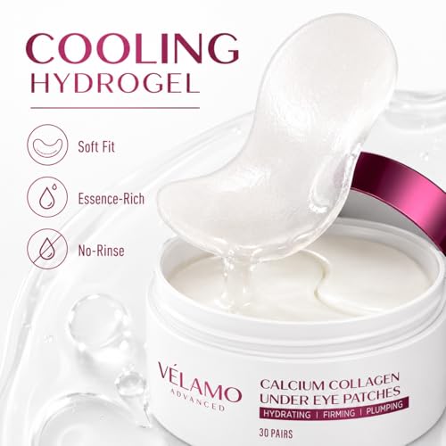 VELAMO ADVANCED Collagen Under Eye Patches for Puffy Eyes & Dark Circles (30 Pairs)