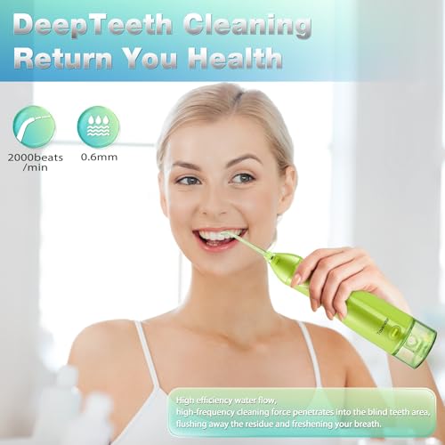 Tovendor Cordless Water Dental Flosser - 300ml Rechargeable Oral Irrigator