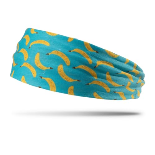 ChalkTalkSPORTS Banana Pattern Neck Gaiter & Headband - Blue
