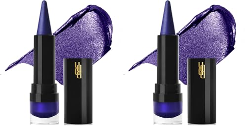 Black Radiance Metalicious Lip Sculptor Pack of 2 - Violet Metallic Lipstick with Vitamin E
