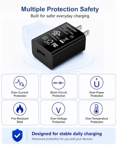 5V 1A USB Charger for Philips Norelco OneBlade QP2724/QP2834 – Wall/Travel Adapter