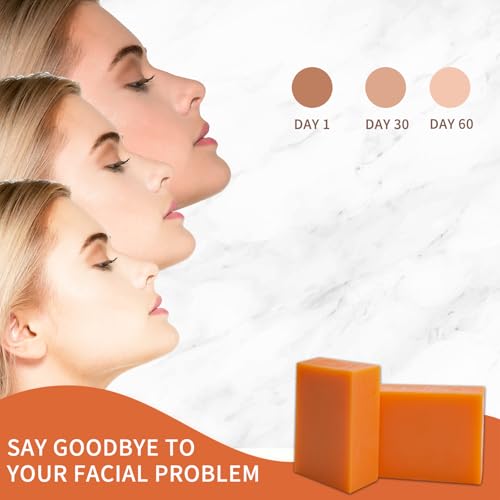 EUQEE Kojic Acid Soap Bars - 5 oz, Double Acid Formula for Dark Spots