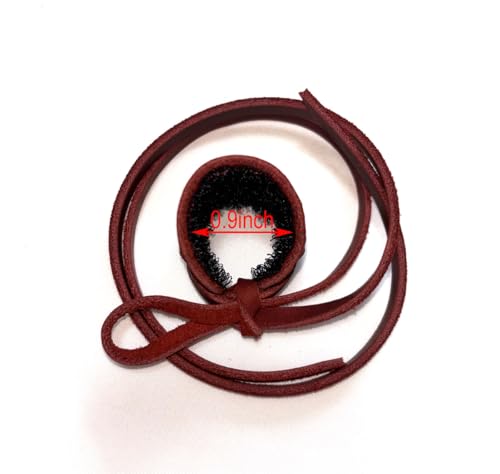 XTBOCA Kids Ponytail Holder, Full Grain Leather Hair Clip with Anti-Slip