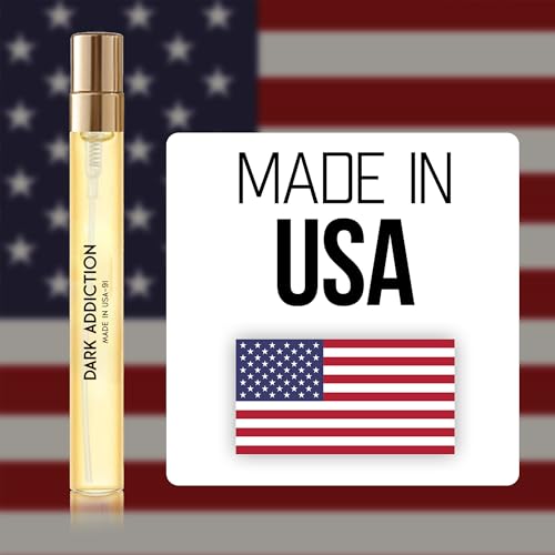 Dark Addiction Pheromone Perfume Oil for Women & Men - Amber Vanilla Travel Size 0.4oz