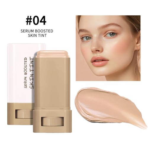HANJILIAN 3-in-1 Foundation Stick with Serum | Natural Finish, Medium-to-Full Coverage #04