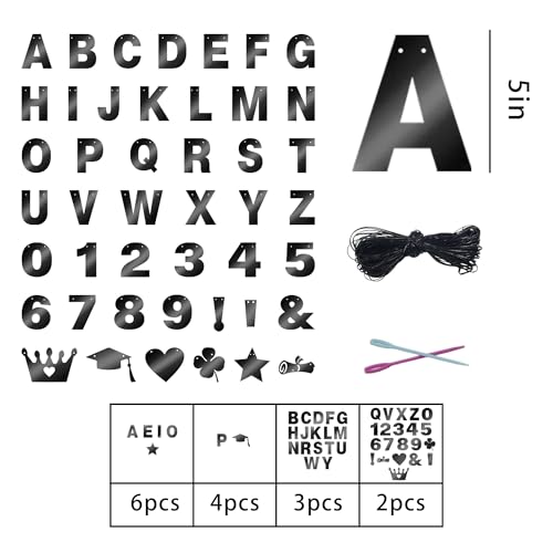 131 PCS Custom DIY Letter Banner Kit for Celebrations