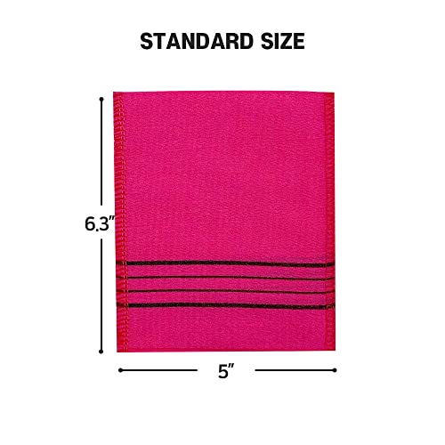 Korean Exfoliating Bath Mittens 20pcs - Soft Viscose Rayon Body Scrub Cloths