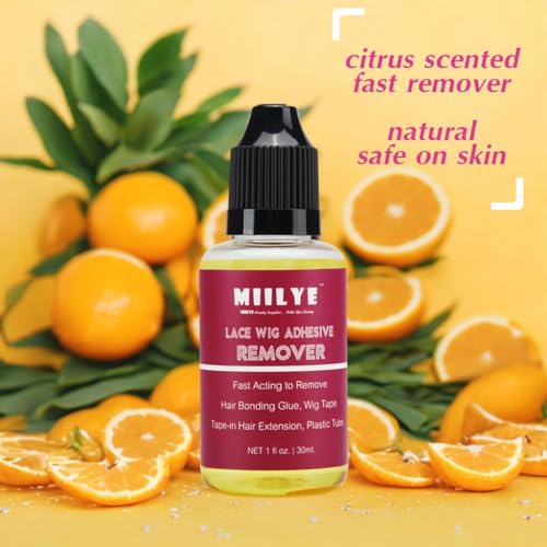 Wig Glue & Tape Remover - 2 Bottles, Adhesive Residue & Extension Removal