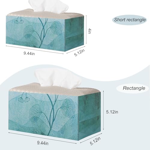 Rectangle PU Leather Tissue Box Cover - Stylish & Easy to Clean