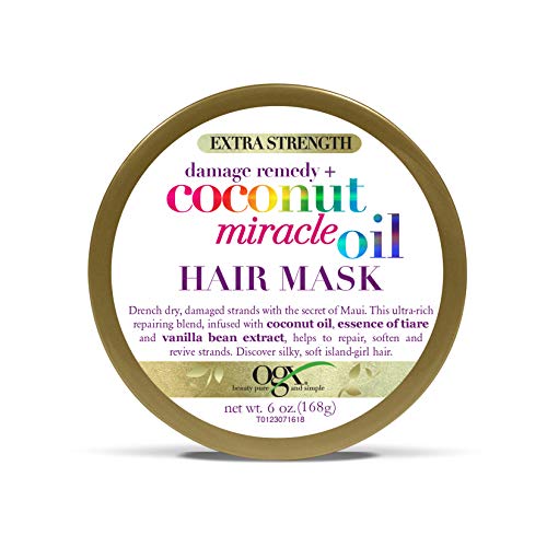 OGX Coconut Miracle Oil Hair Mask - Extra Strength Damage Remedy, 6 oz