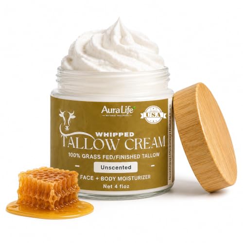 Unscented Organic Grass-Fed Beef Tallow Moisturizer | 4 Fl oz