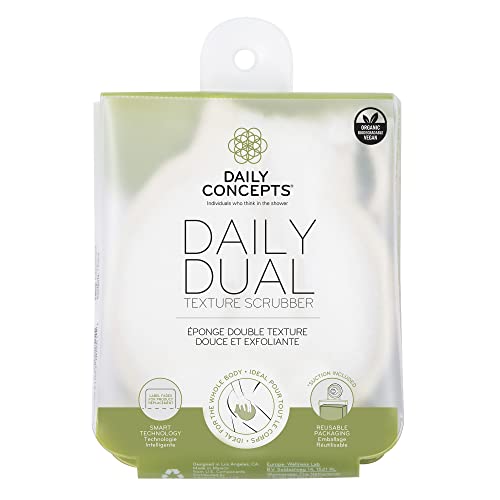 Daily Concepts Dual Texture Body Scrubber for Gentle Exfoliation