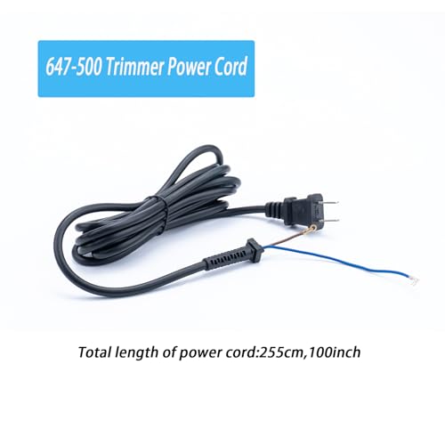 Replacement Power Cord 647-500 for WAHL Hair Clippers & Trimmers