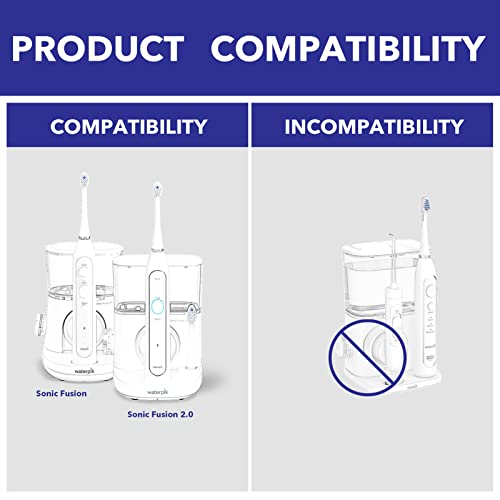 Waterpik Compatible Flossing Toothbrush Heads - 3 Pack Replacement for Sonic Fusion