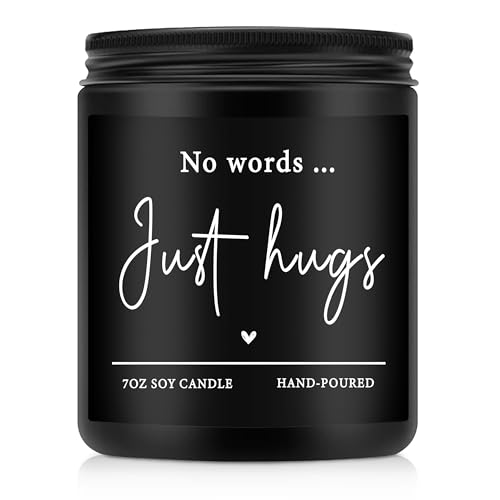 No Words Just Hugs Candle - Lavender Scented Sympathy Gift