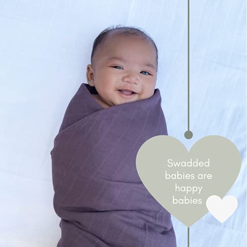 MOZAH Organic Muslin Swaddle Blankets - 100% Cotton, 2 Pack