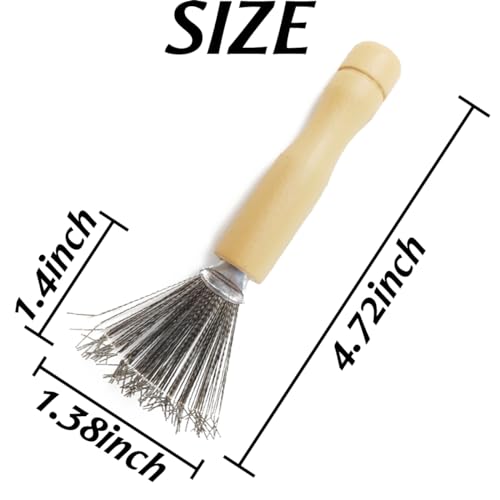 Hair Brush Cleaner Tools 6-Pack with Metal Wire Rake for Salon & Home